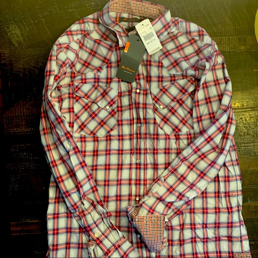 NWT Ben Sherman Button Down- Size XL